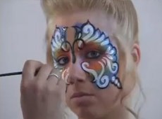 Regenbogen Schmetterling - Facepainting
