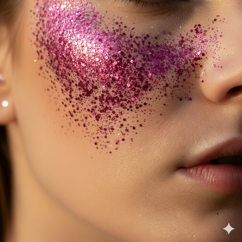 Biodegradable Glitter Königsrot, 6g wasserlöslicher, biologisch abbaubarer Glitzer