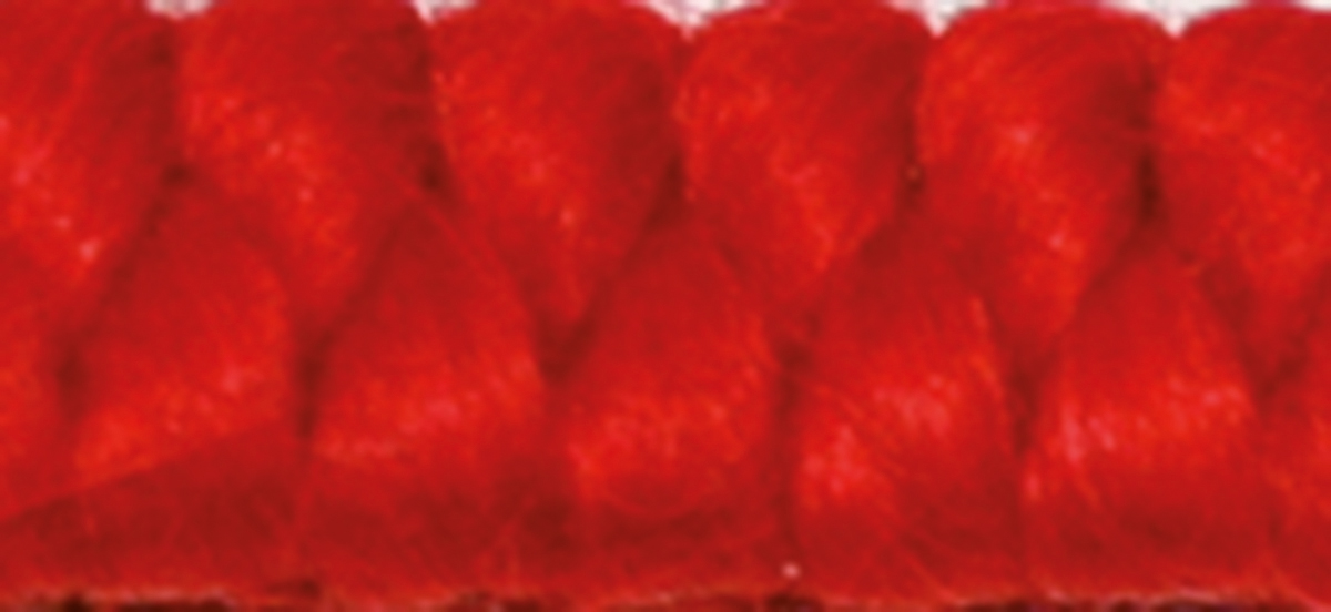 Wollkrepp Grellrot 32 cm