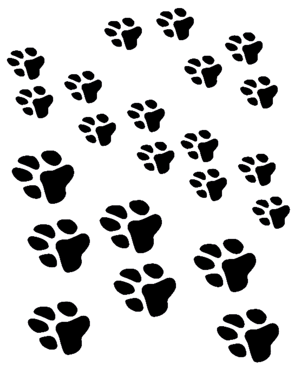 Facepainting Schablone Paws 
