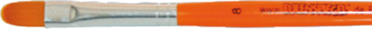 Pinsel (Katzenzunge), Gr. 8, gelb-orange Eulenspiegel Face-Painting-Qualität