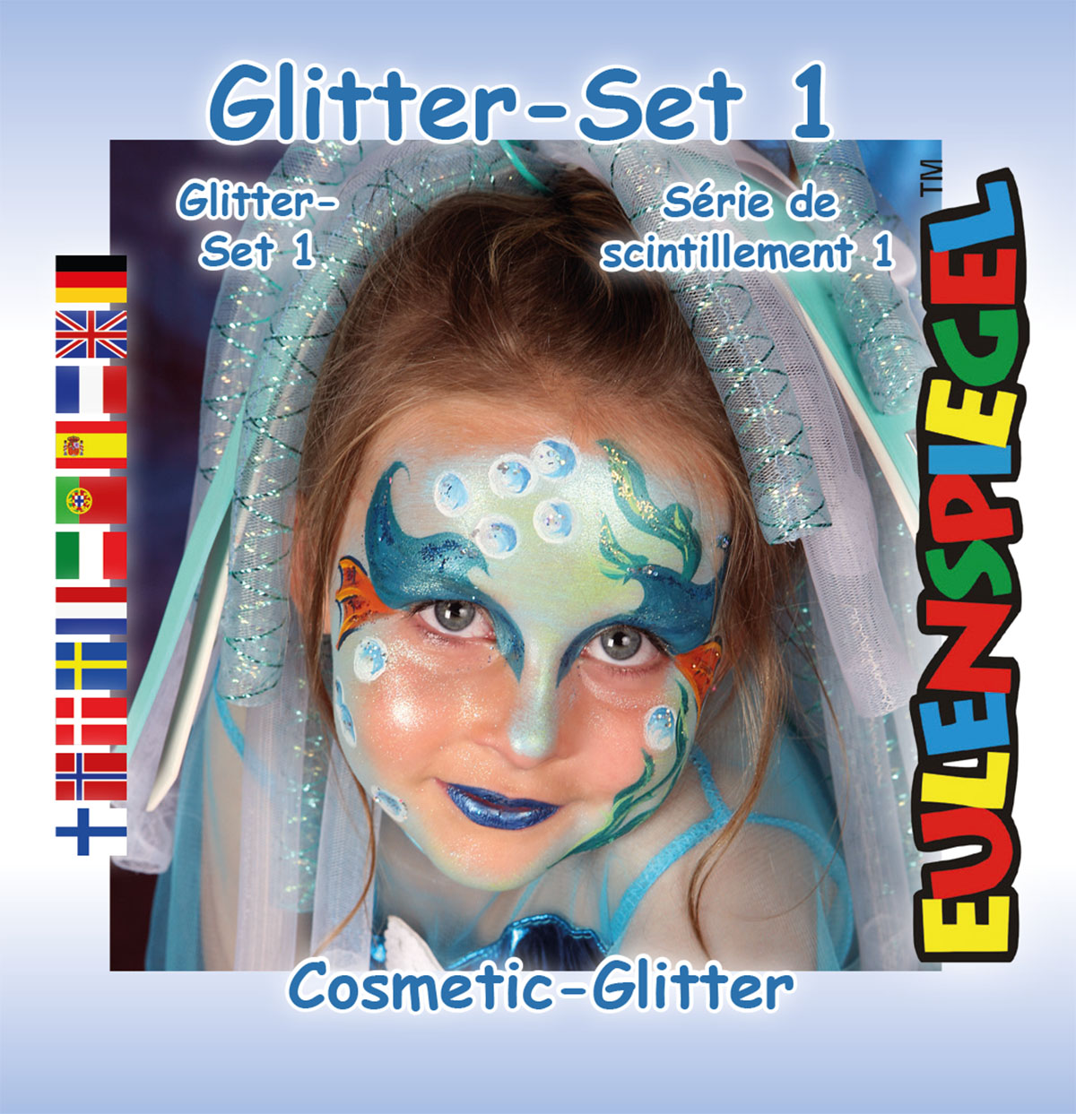 Glitzer Set 1 ClassicGold,Silber,Regenbogen,Juwel (grob)