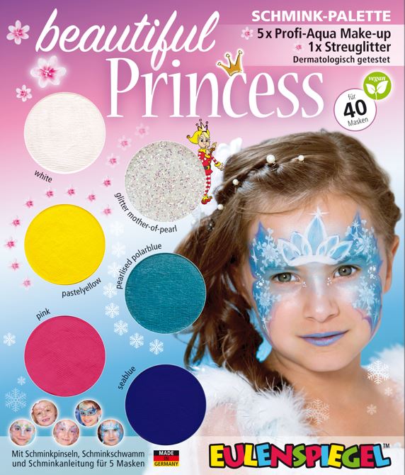 6er Schmink-Palette Beautiful Princess plastikfreie Umverpackung