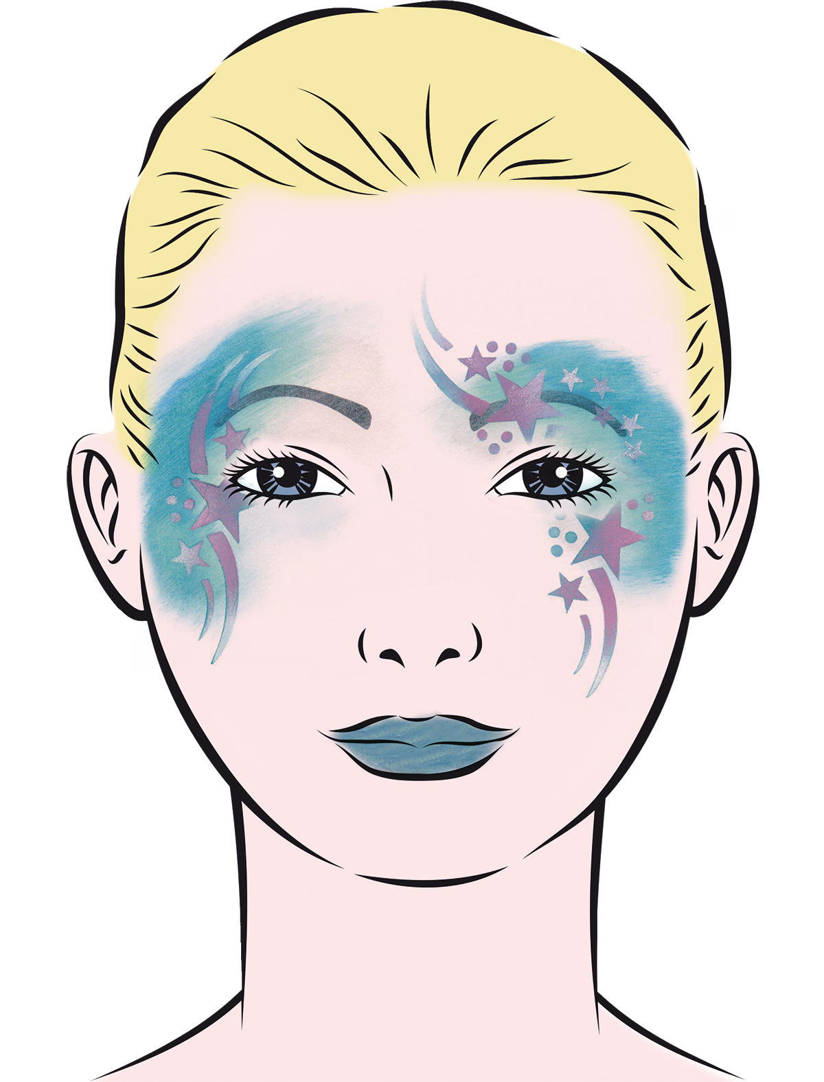 Eye-Design Schablone Stardust