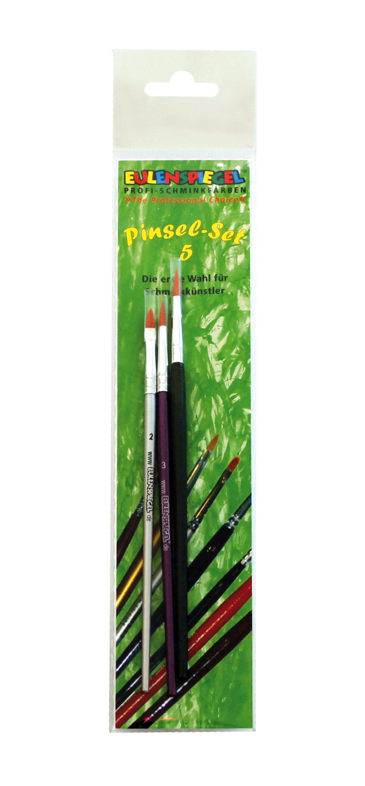 Profi Pinsel-Set V 2er Katzenzungen, 3er + 4er Rundpinsel