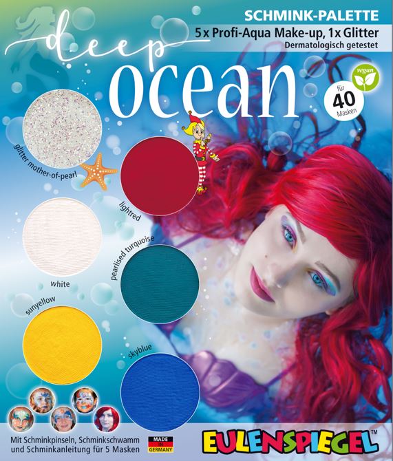 6er Schmink-Palette Deep Ocean plastikfreie Umverpackung