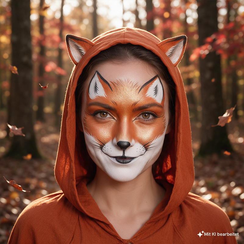 Motiv-Set Fuchs mit 4 Farben, Pinsel und Anleitung