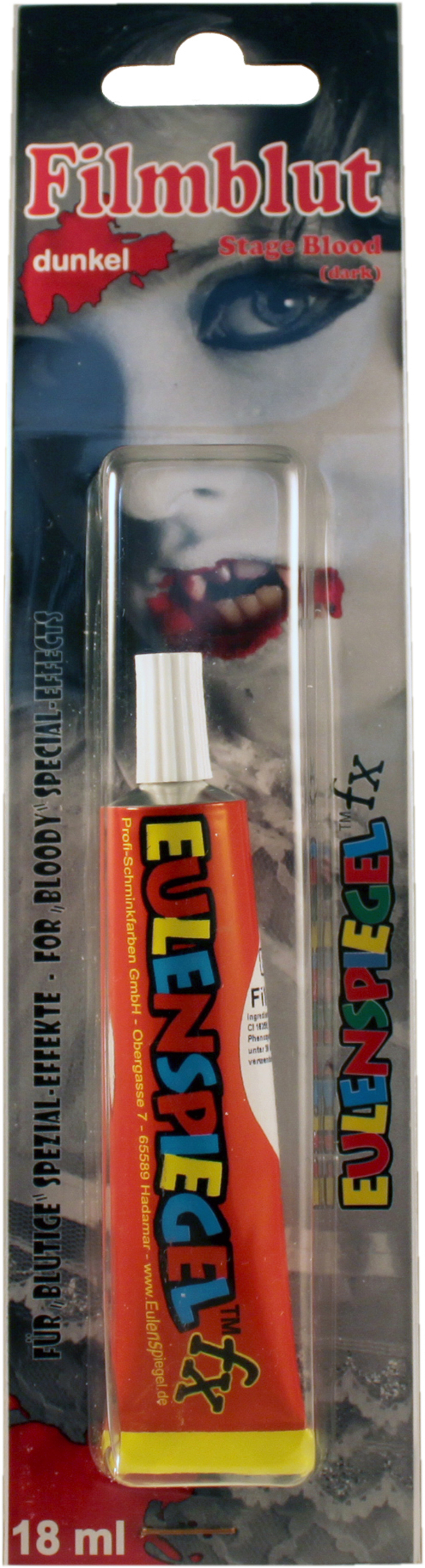 Filmblut / Blutgel, dunkel, 18ml Eulenspiegel FX, in Tube