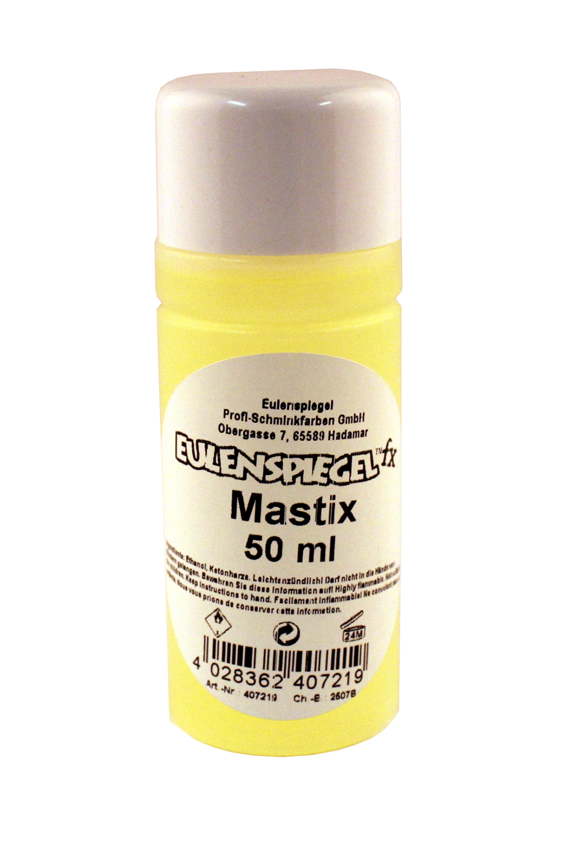 Mastix (Spirit Gum), 50ml professioneller Hautkleber, in Flasche