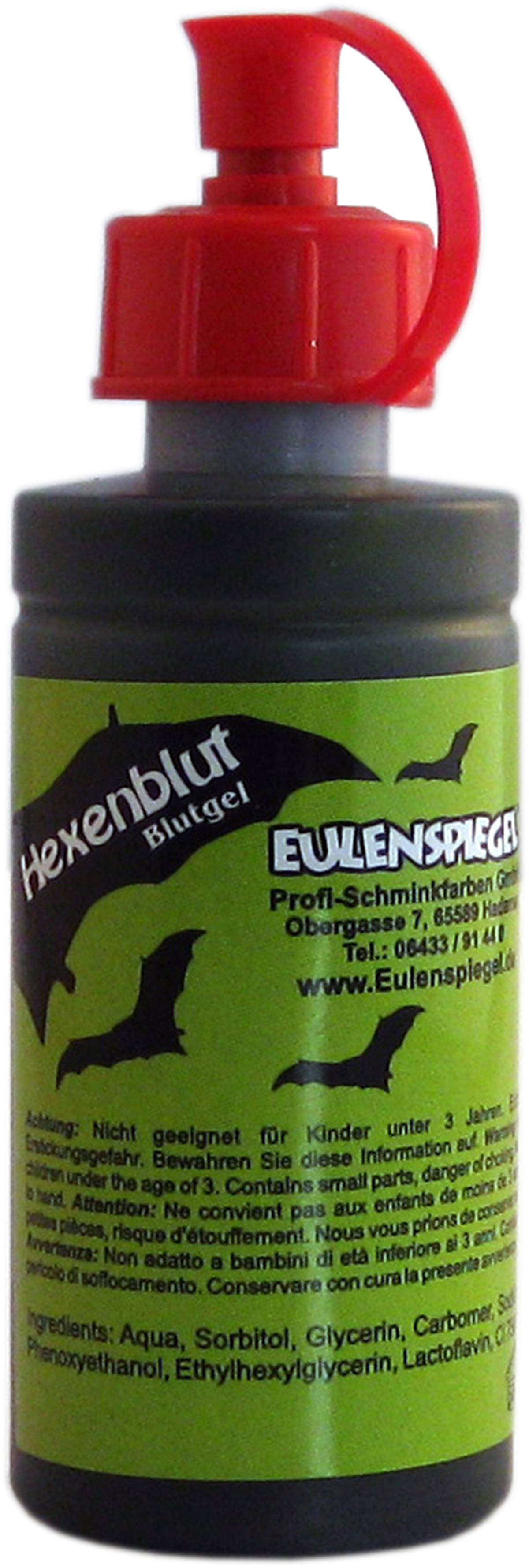 Hexenblut / Blutgel, hell, 50ml TV- Film - Theaterqualität, in Dosierfl.