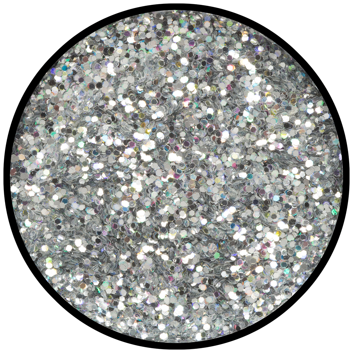 Silber-Juwel (grob), hologr. Glitzer