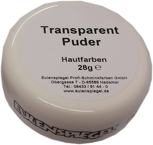 Transparentpuder, Hautfarbe 28g Eulenspiegel Profi-Qualität
