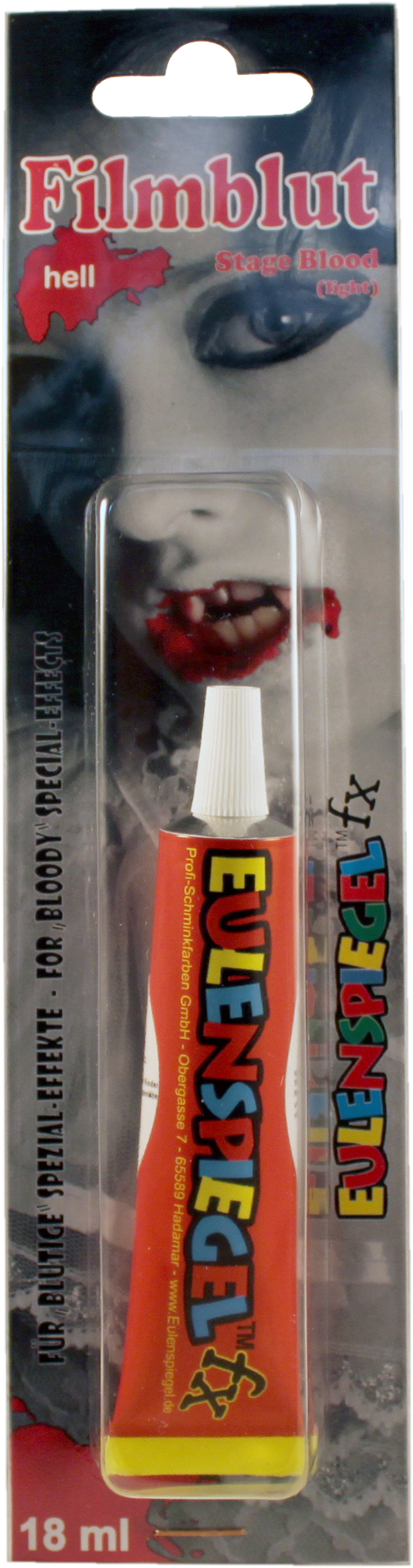 Filmblut / Blutgel, hell, 18ml Eulenspiegel FX, in Tube
