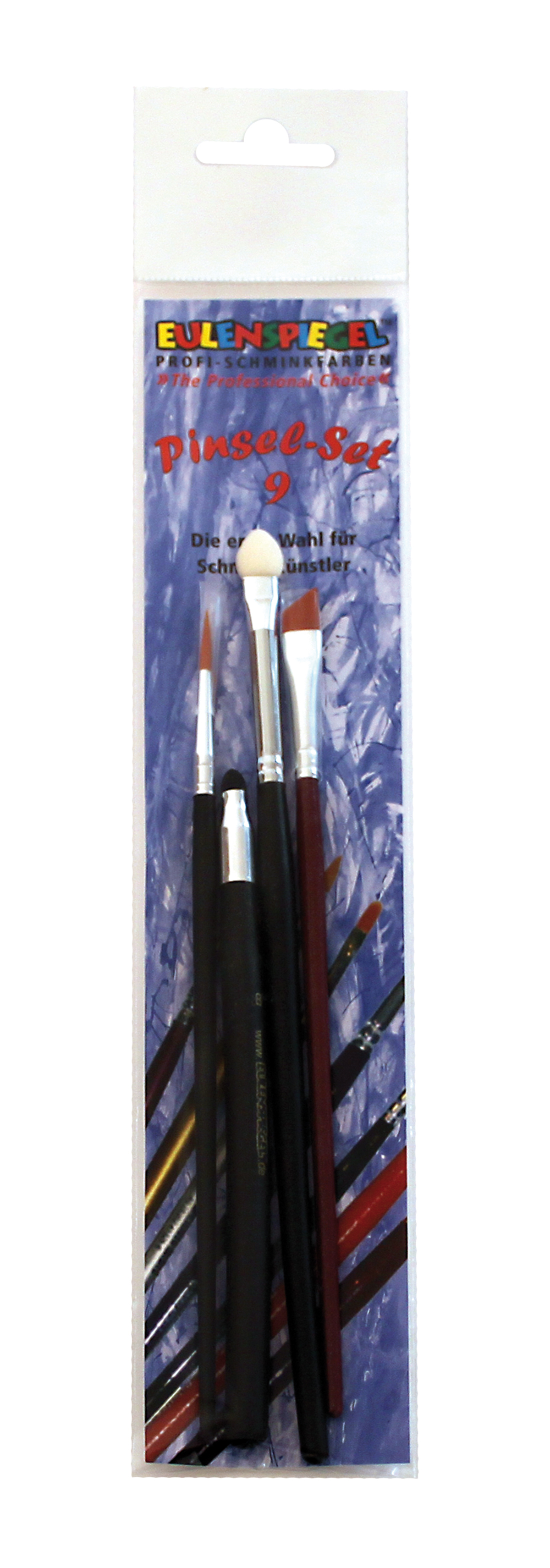Profi Pinsel-Set IX Pointer, Applikatorenp., Triangelp. Gr. 4, Rundp.3