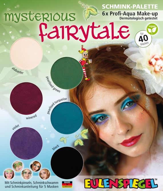 6er Schmink-Palette Mysterious farytale plastikfreie Umverpackung
