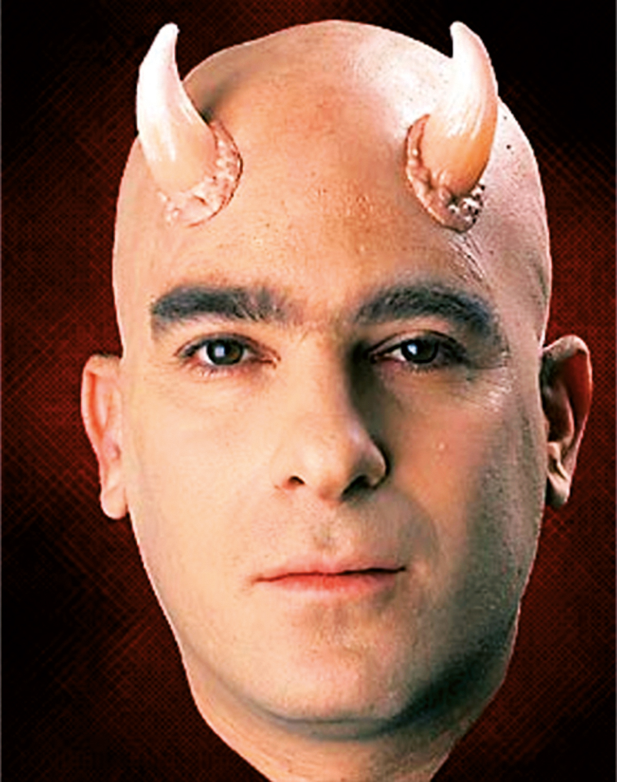 Latex-Maske Universal Hörner, groß natur, Set á 2 Hörner