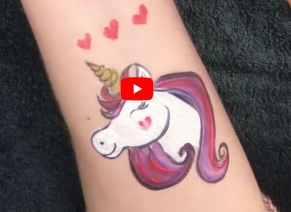 Schminktip: Einhorn von Glitzerklecks by Manuela Meier