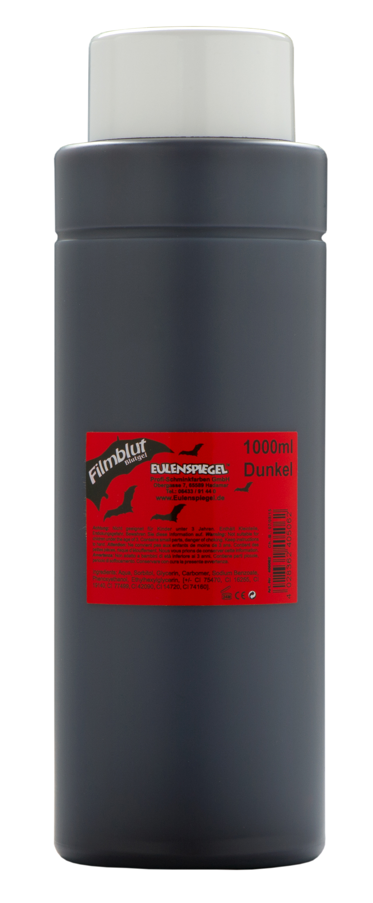Filmblut / Blutgel, dunkel, 1000ml TV- Film - Theaterqualität