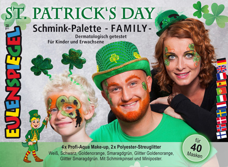 St. Patrick's Day Schmink-Palette Family