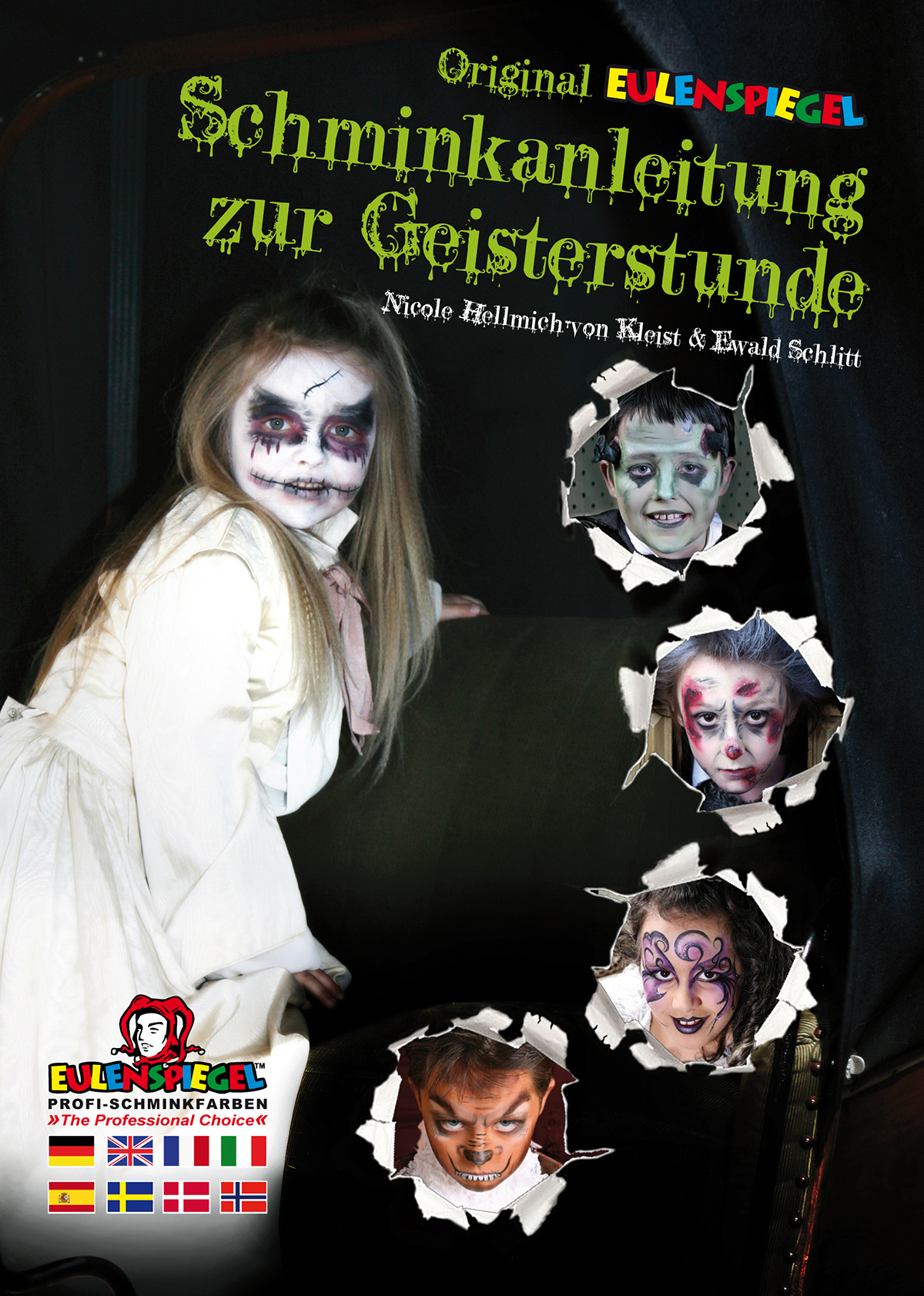 Schminkanleitung zur Geisterstunde mit 16 vollständigen Masken