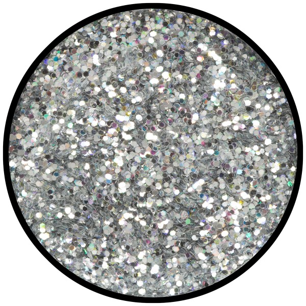Silber-Juwel (grob), hologr. 2g Glitzer