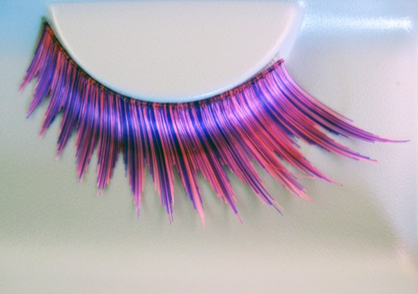 Wimpern, Pink/Lila